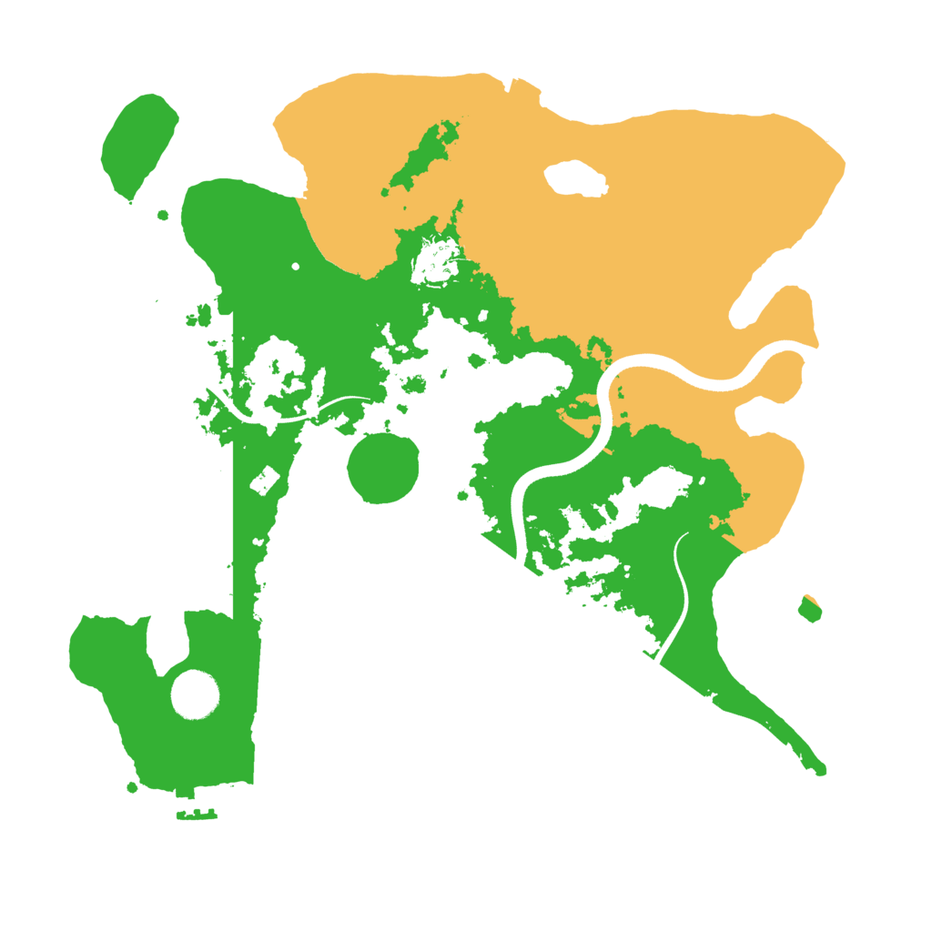 Biome Rust Map: Procedural Map, Size: 3500, Seed: 257481296