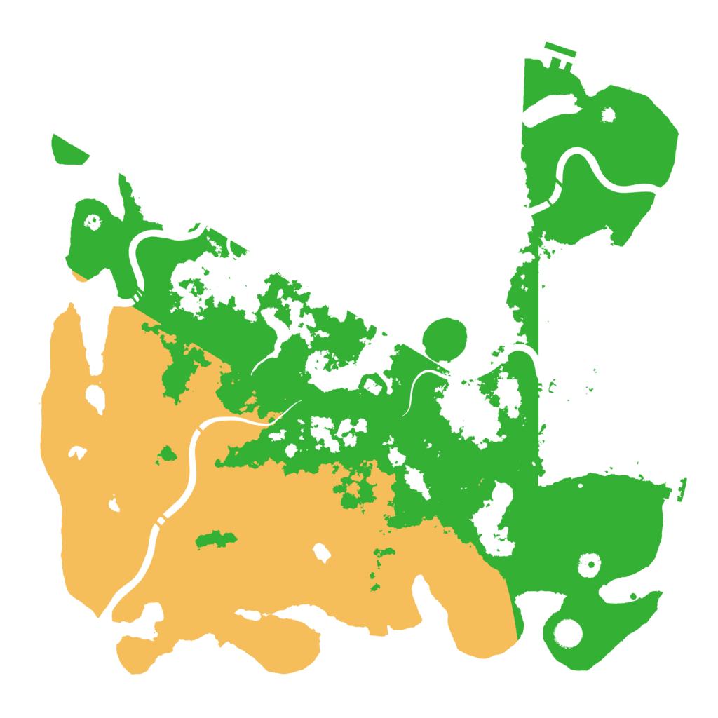 Biome Rust Map: Procedural Map, Size: 4500, Seed: 243937794