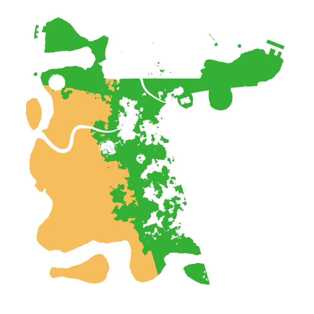 Biome Rust Map: Procedural Map, Size: 3500, Seed: 50456607
