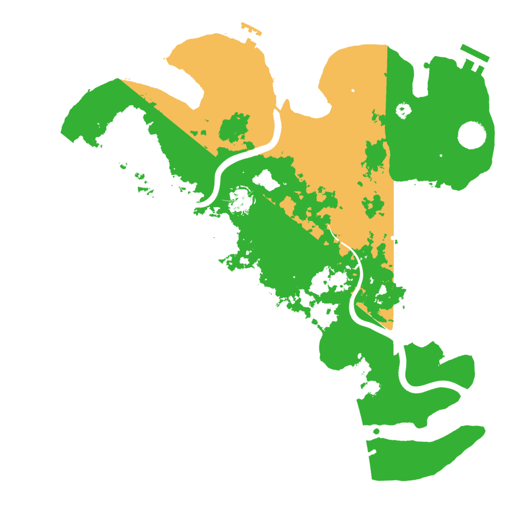 Biome Rust Map: Procedural Map, Size: 3500, Seed: 79627434