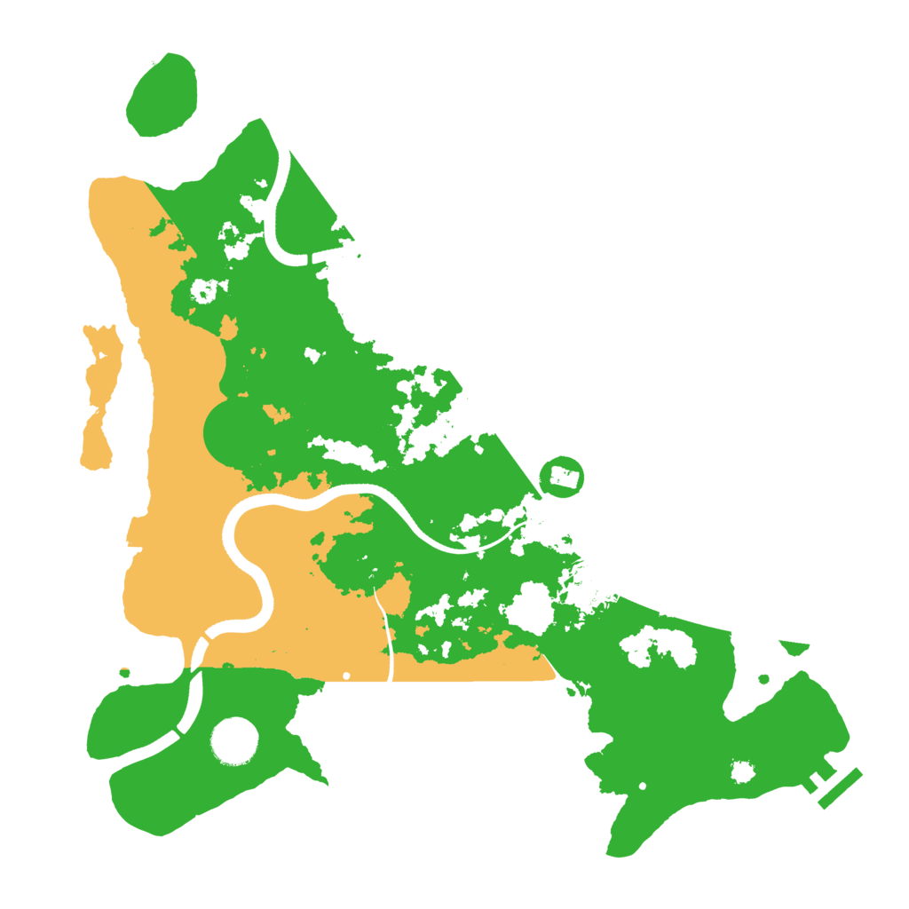 Biome Rust Map: Procedural Map, Size: 3500, Seed: 131567