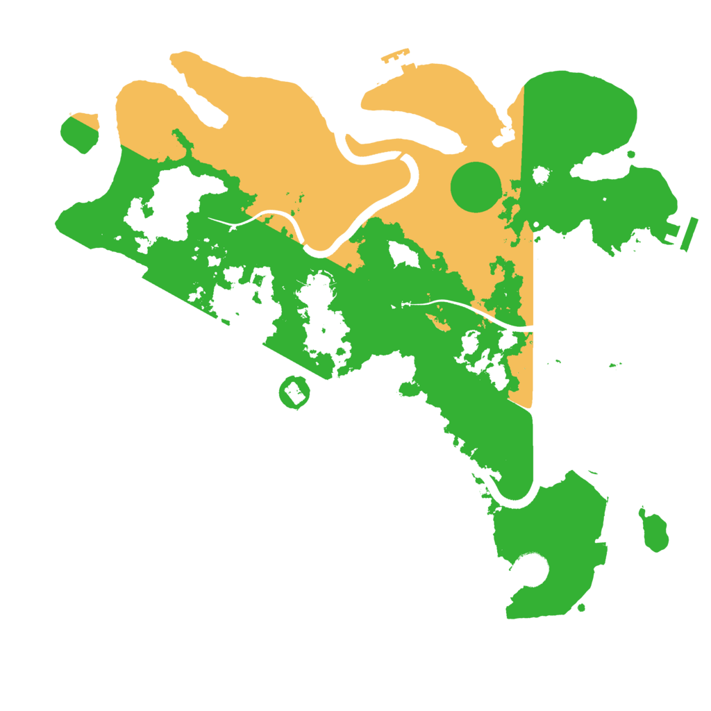 Biome Rust Map: Procedural Map, Size: 3700, Seed: 822846