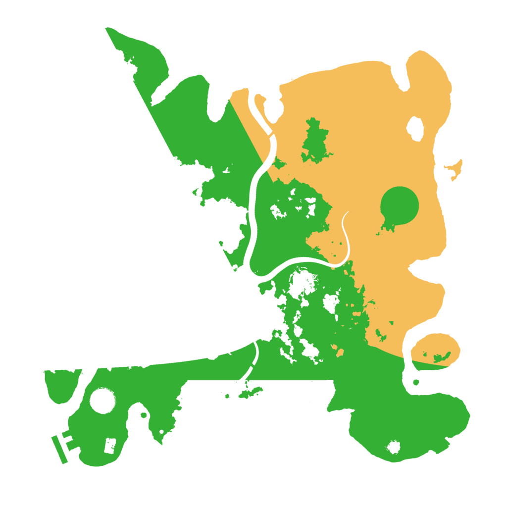 Biome Rust Map: Procedural Map, Size: 3500, Seed: 2144592231