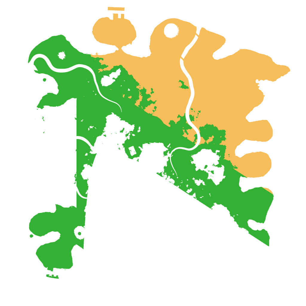 Biome Rust Map: Procedural Map, Size: 3700, Seed: 424711049
