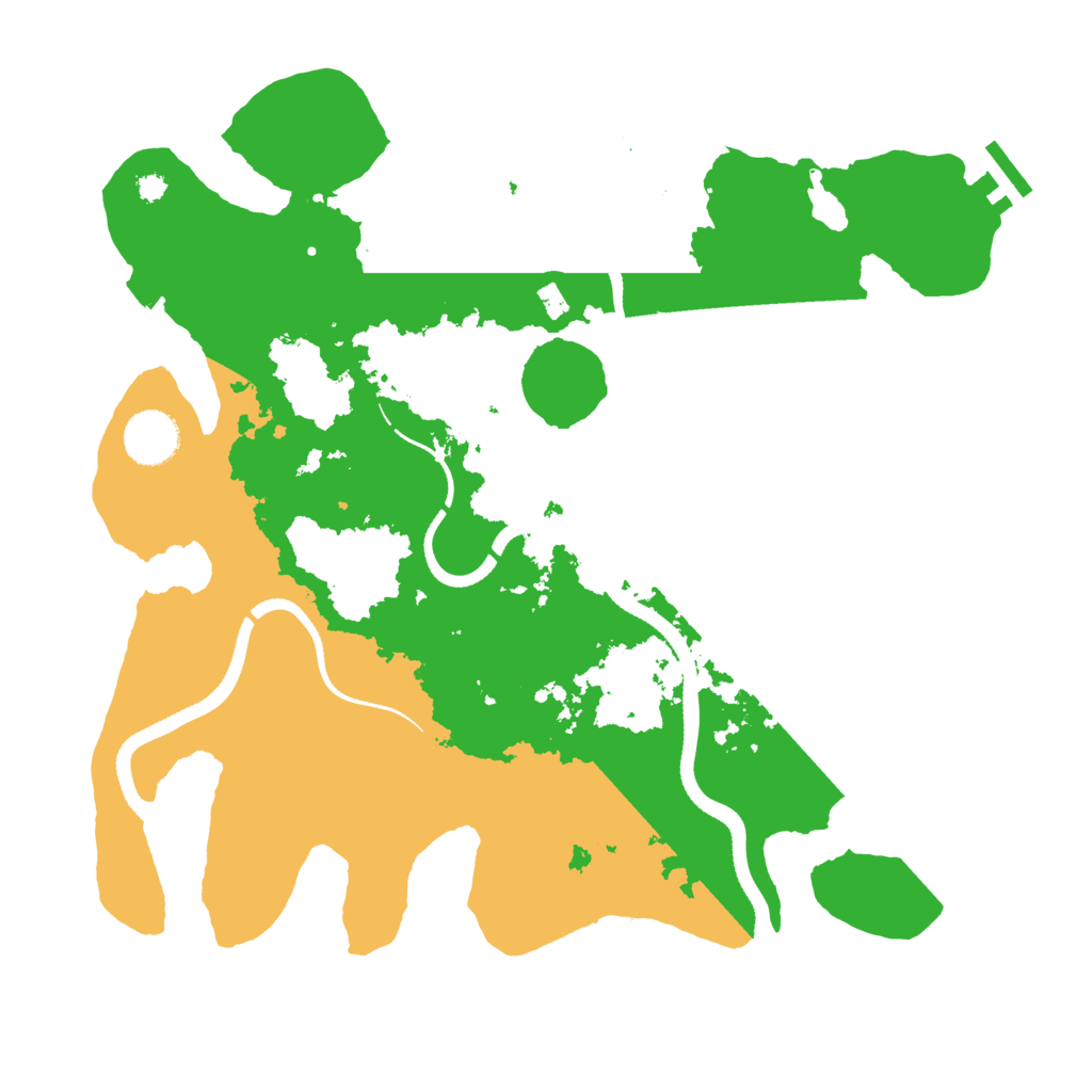 Biome Rust Map: Procedural Map, Size: 3500, Seed: 761360642