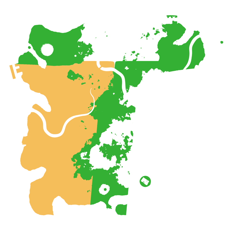 Biome Rust Map: Procedural Map, Size: 3500, Seed: 629057575