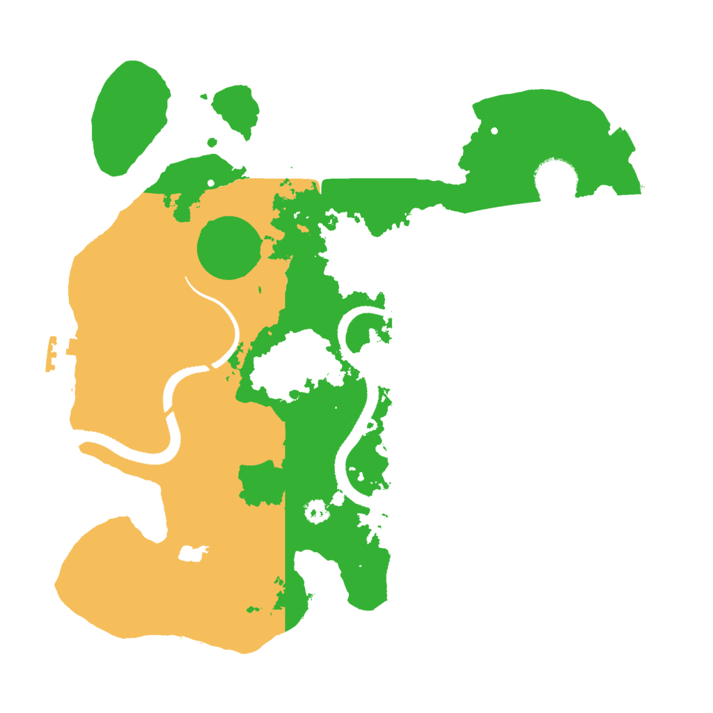 Biome Rust Map: Procedural Map, Size: 3000, Seed: 2025102515