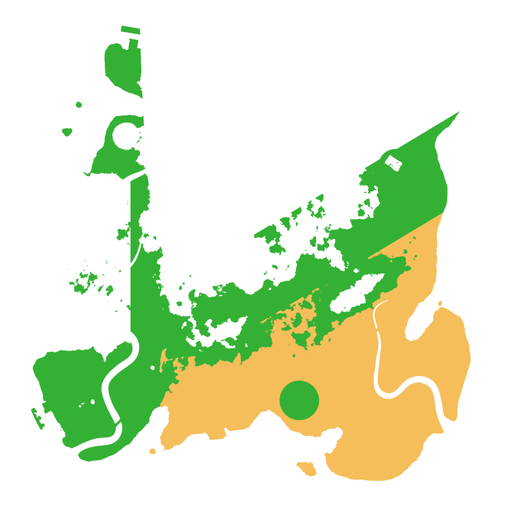 Biome Rust Map: Procedural Map, Size: 3500, Seed: 516384