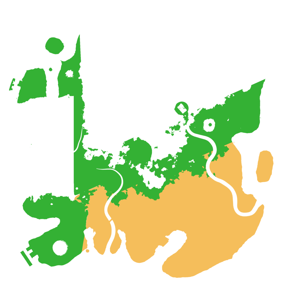 Biome Rust Map: Procedural Map, Size: 3500, Seed: 976868297