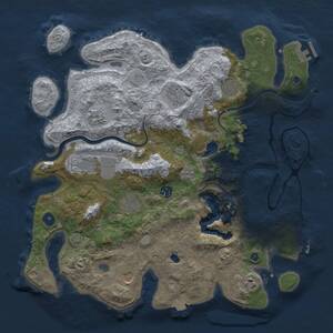 Thumbnail Rust Map: Procedural Map, Size: 4000, Seed: 62565, 15 Monuments