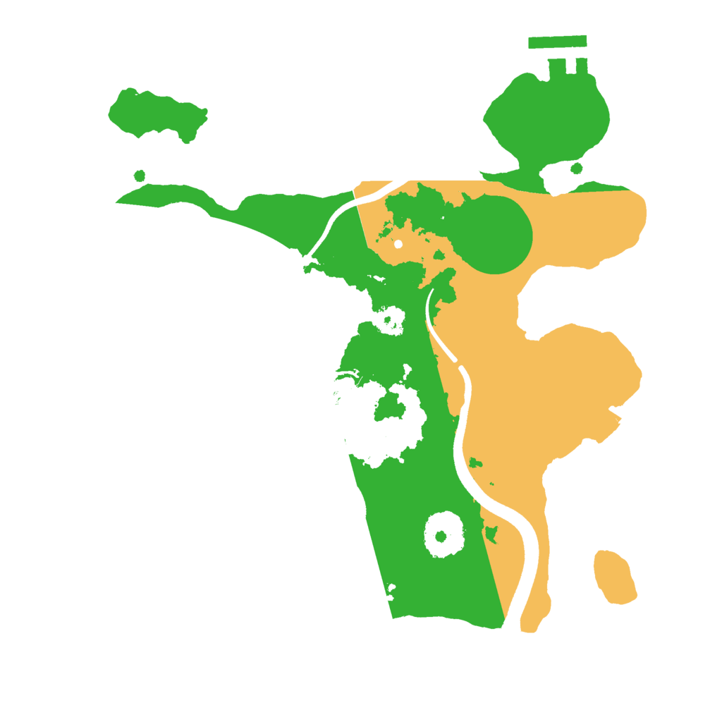 Biome Rust Map: Procedural Map, Size: 2500, Seed: 926262340