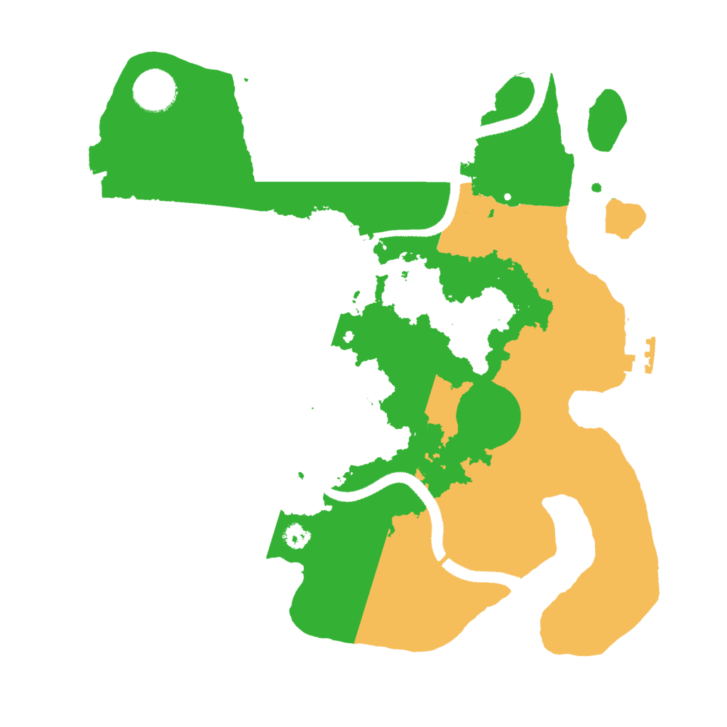 Biome Rust Map: Procedural Map, Size: 3000, Seed: 147636296