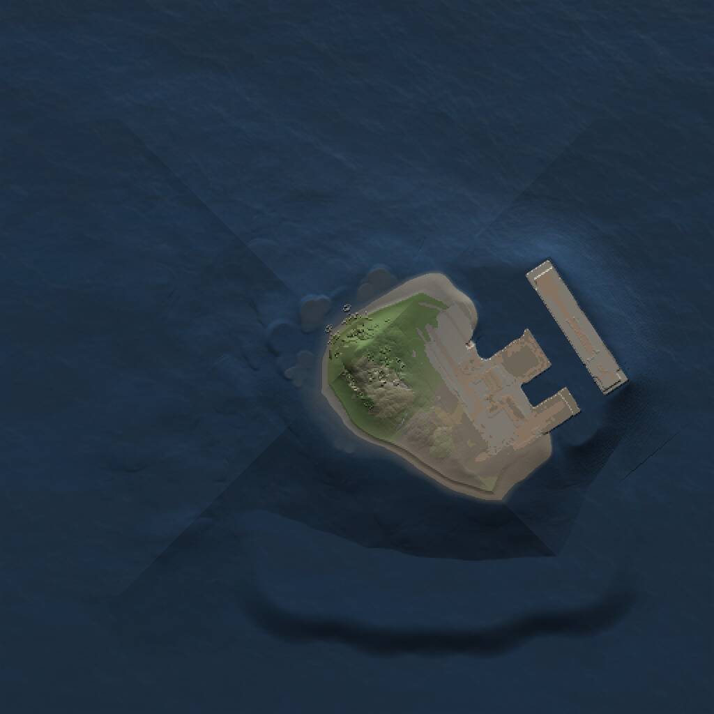 Rust Map: Procedural Map, Size: 1000, Seed: 250649934, 2 Monuments