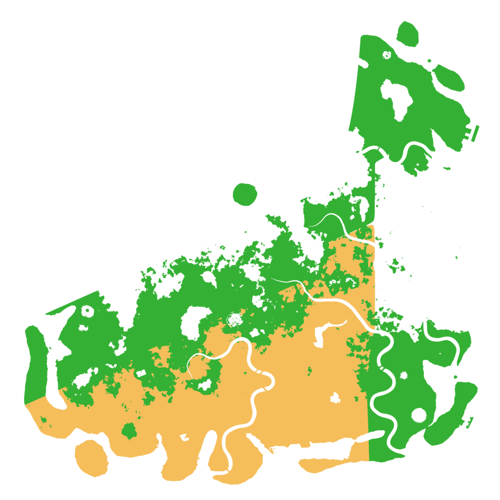 Biome Rust Map: Procedural Map, Size: 6000, Seed: 811061017