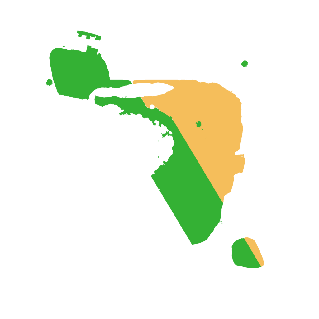 Biome Rust Map: Procedural Map, Size: 2000, Seed: 444326622