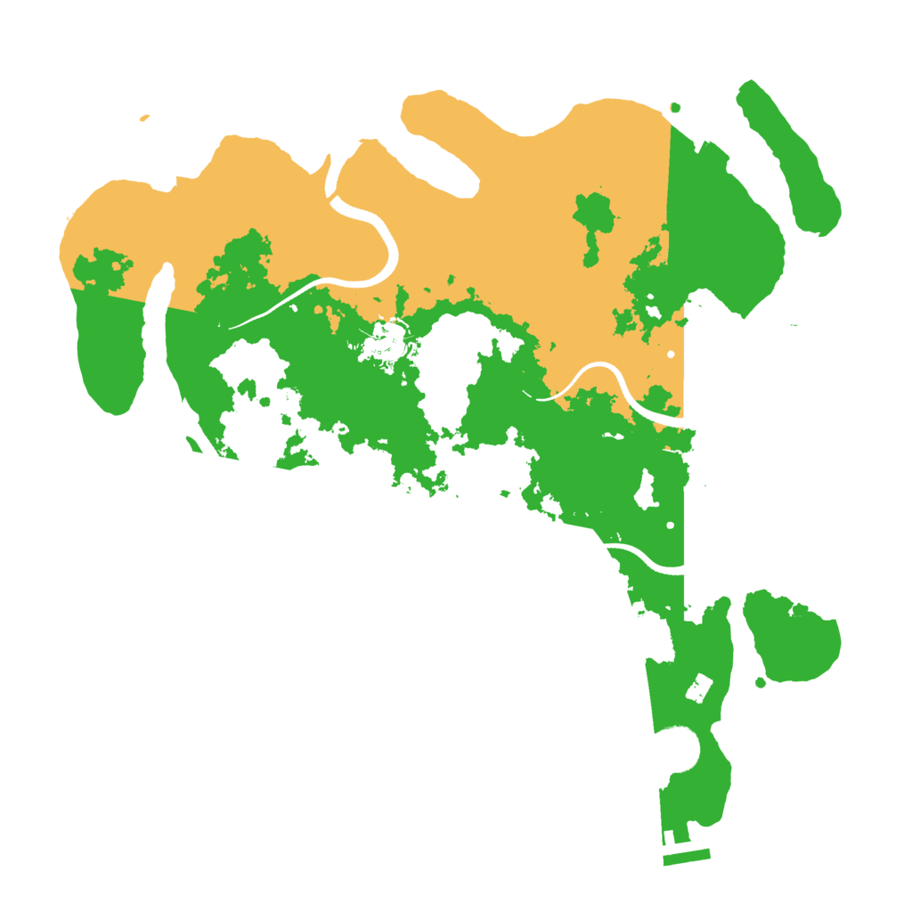 Biome Rust Map: Procedural Map, Size: 3490, Seed: 6738