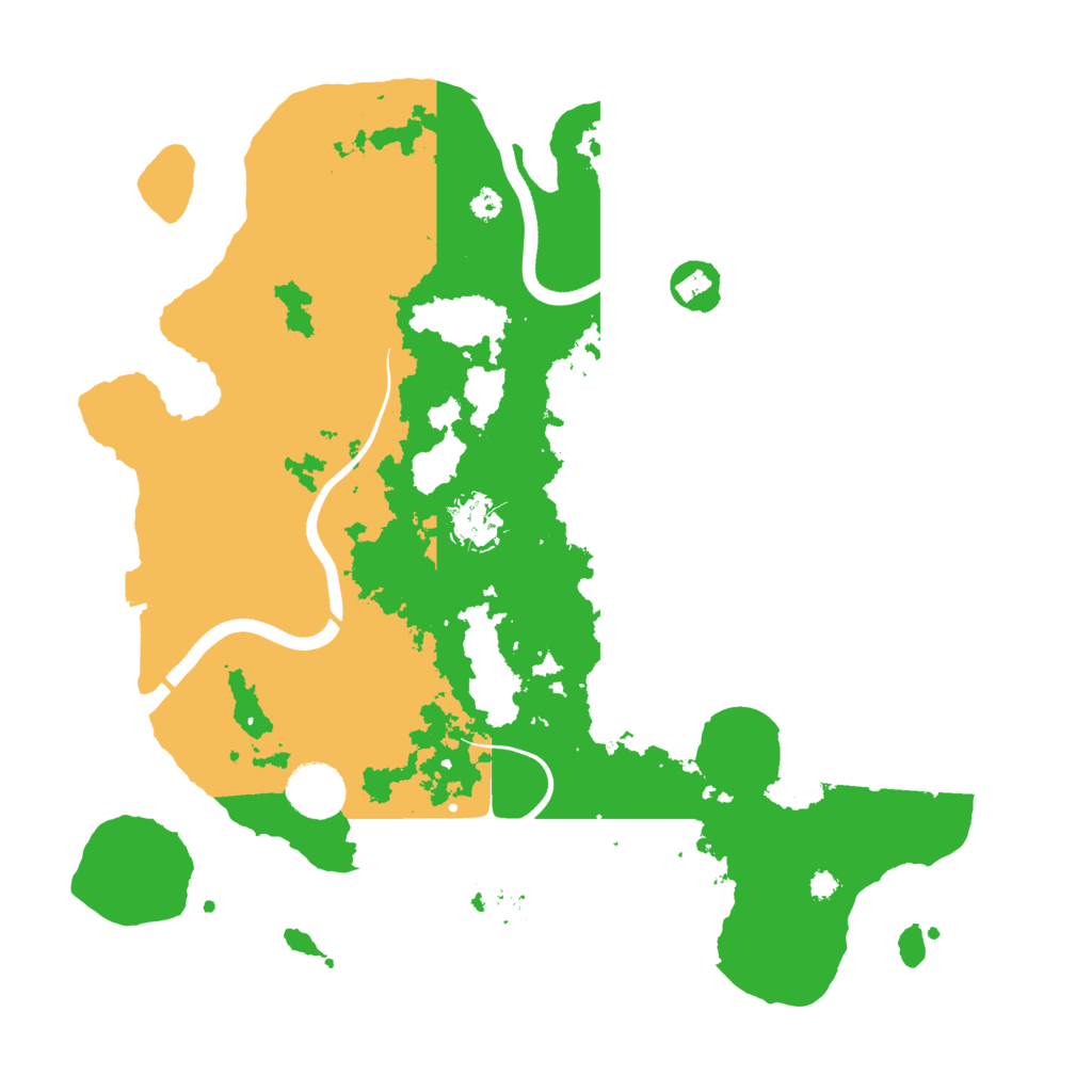 Biome Rust Map: Procedural Map, Size: 3600, Seed: 176653
