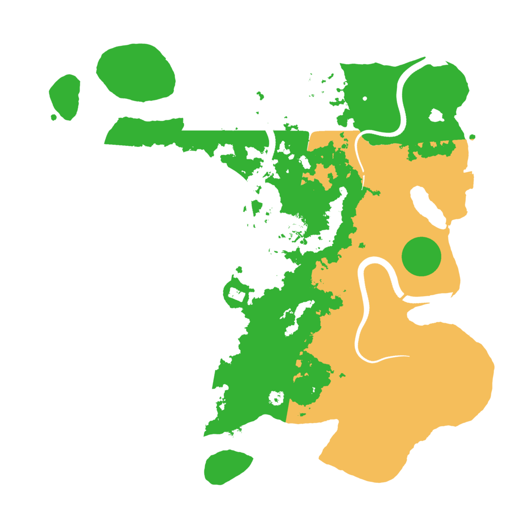 Biome Rust Map: Procedural Map, Size: 3500, Seed: 149244