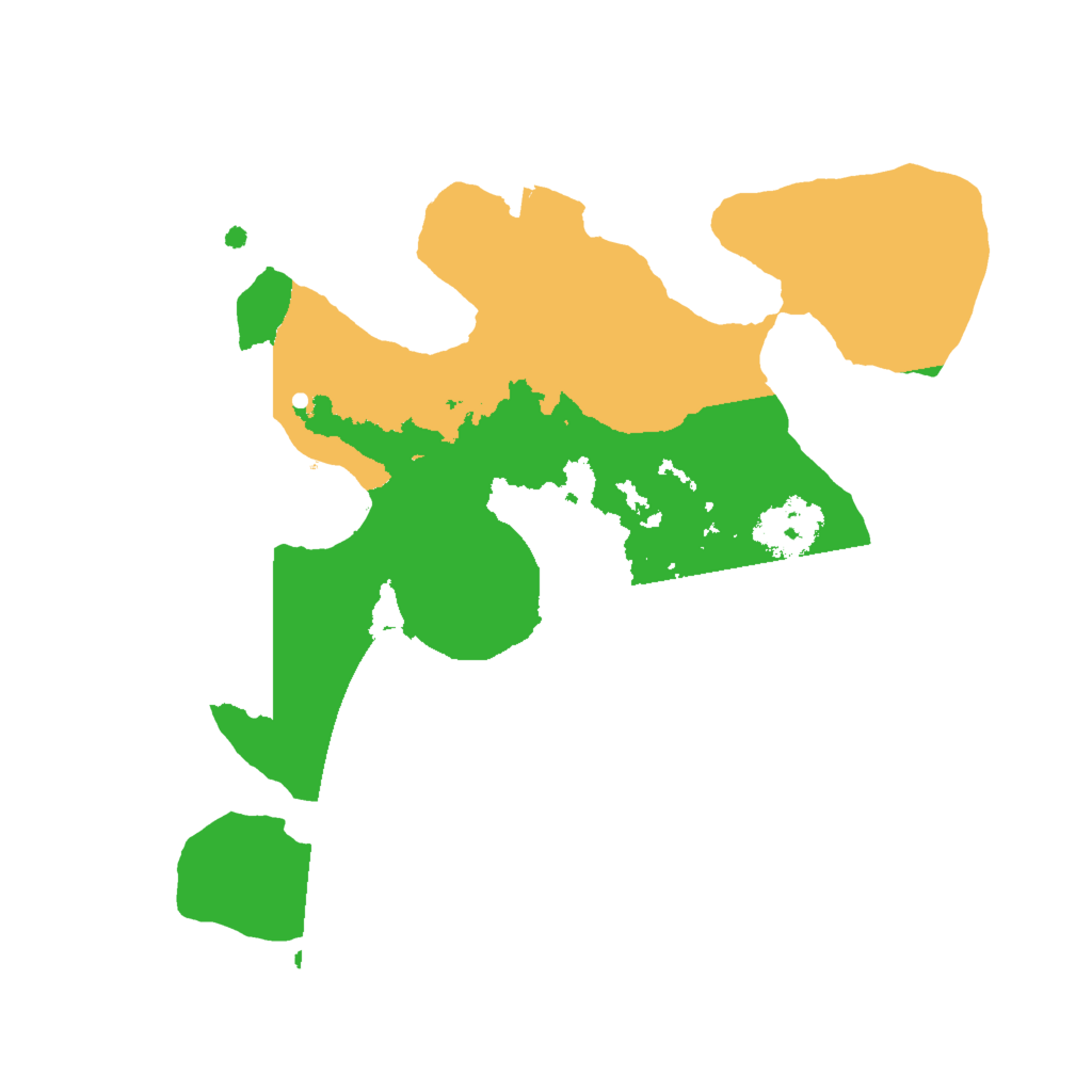 Biome Rust Map: Procedural Map, Size: 2000, Seed: 15877