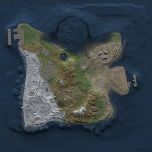 Thumbnail Rust Map: Procedural Map, Size: 2000, Seed: 573930120, 8 Monuments