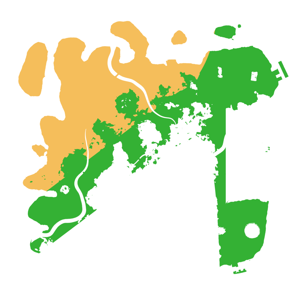 Biome Rust Map: Procedural Map, Size: 3500, Seed: 1992127779