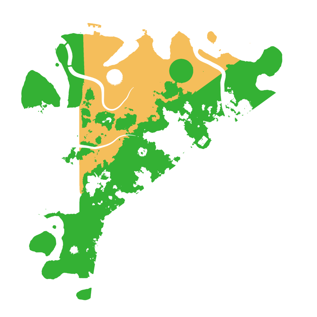 Biome Rust Map: Procedural Map, Size: 3500, Seed: 866816640