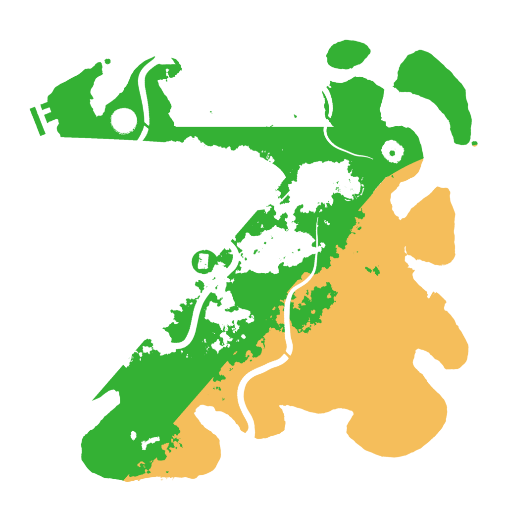 Biome Rust Map: Procedural Map, Size: 3500, Seed: 632360