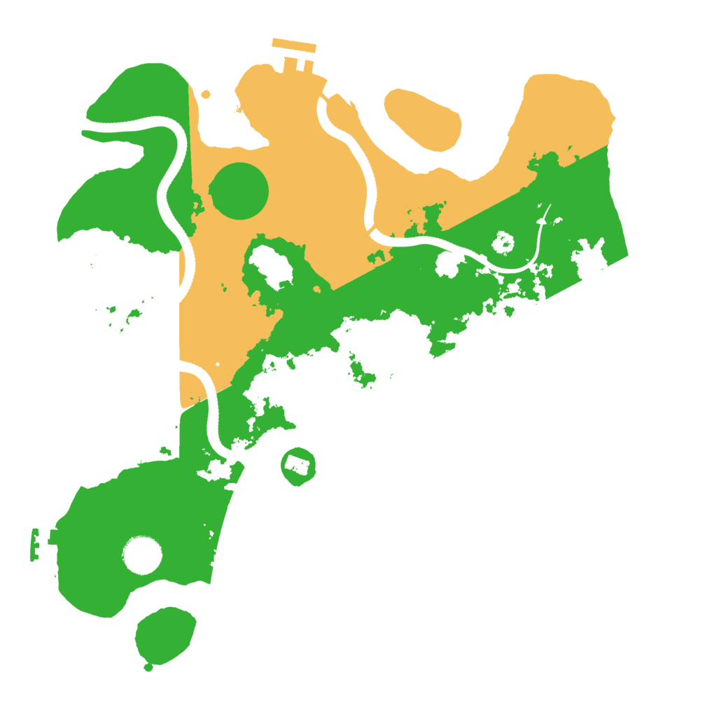 Biome Rust Map: Procedural Map, Size: 3300, Seed: 481981