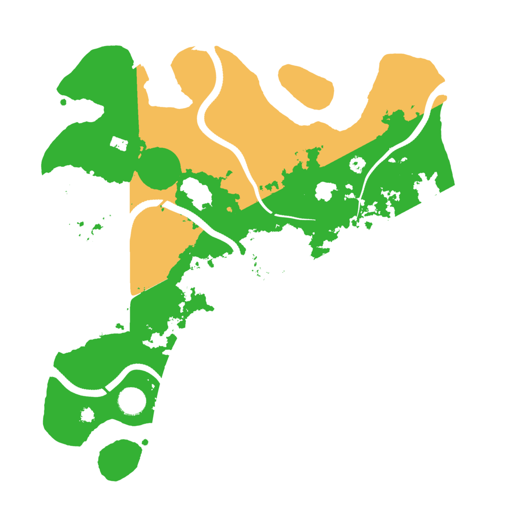 Biome Rust Map: Procedural Map, Size: 3300, Seed: 481981