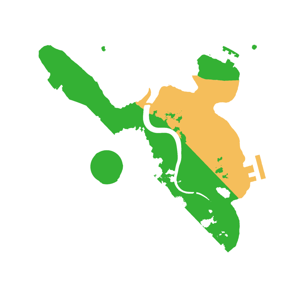 Biome Rust Map: Procedural Map, Size: 2500, Seed: 251114460