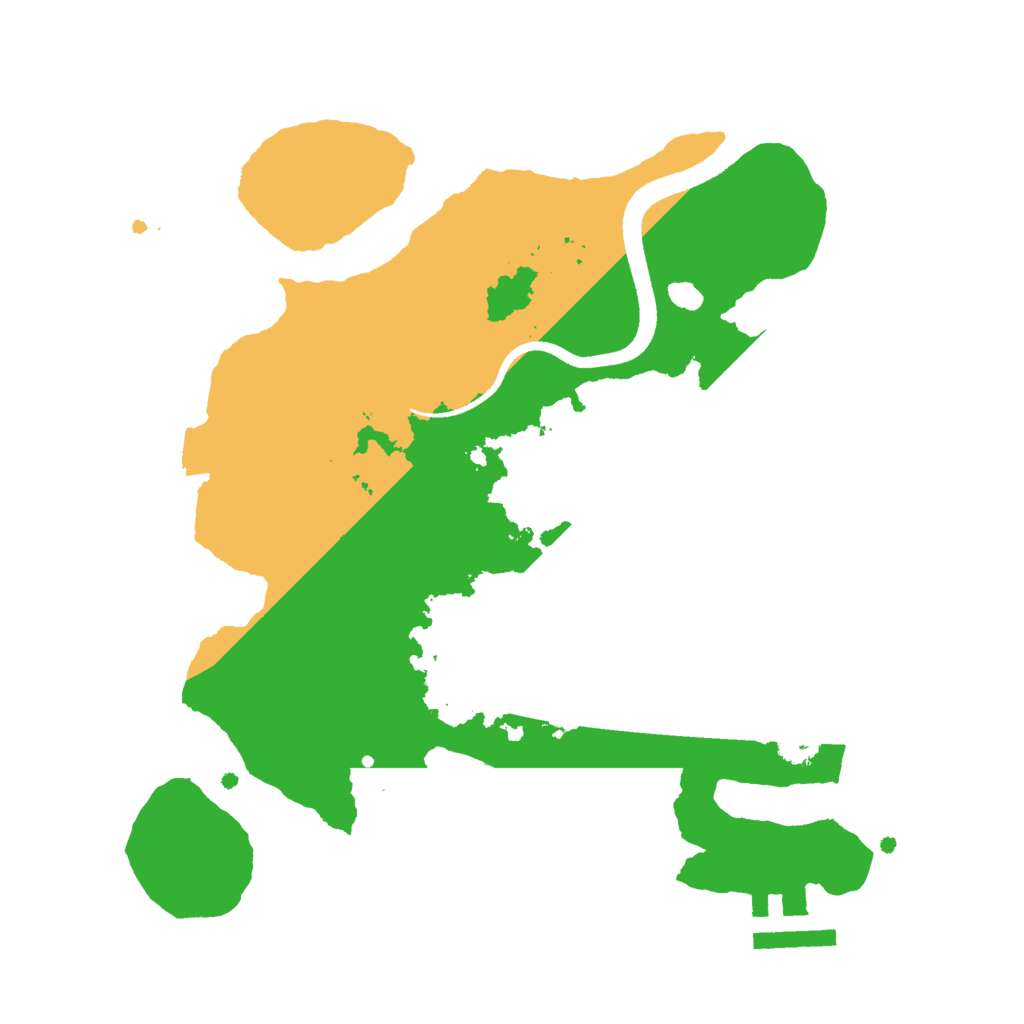 Biome Rust Map: Procedural Map, Size: 2500, Seed: 6531849