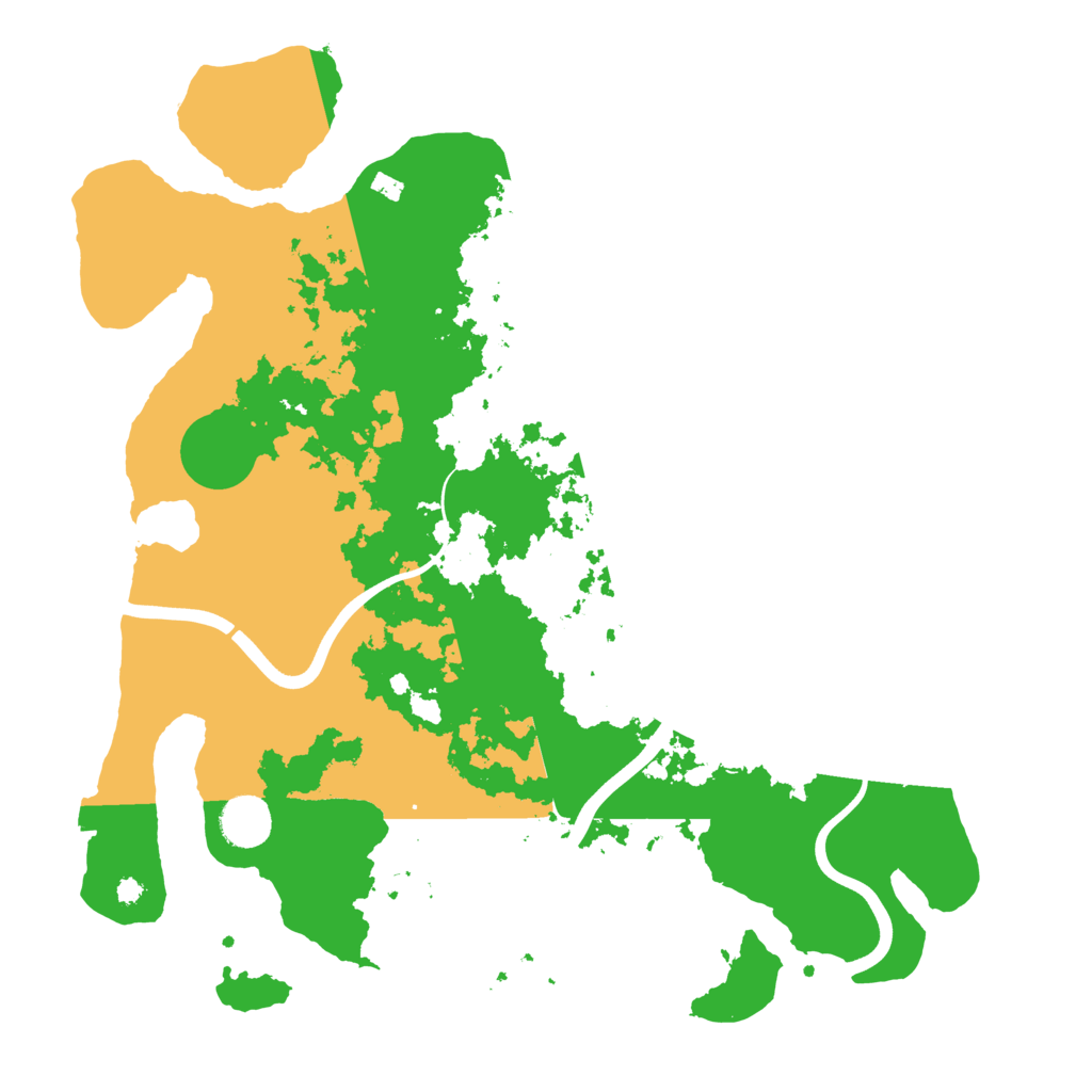Biome Rust Map: Procedural Map, Size: 3800, Seed: 10223312
