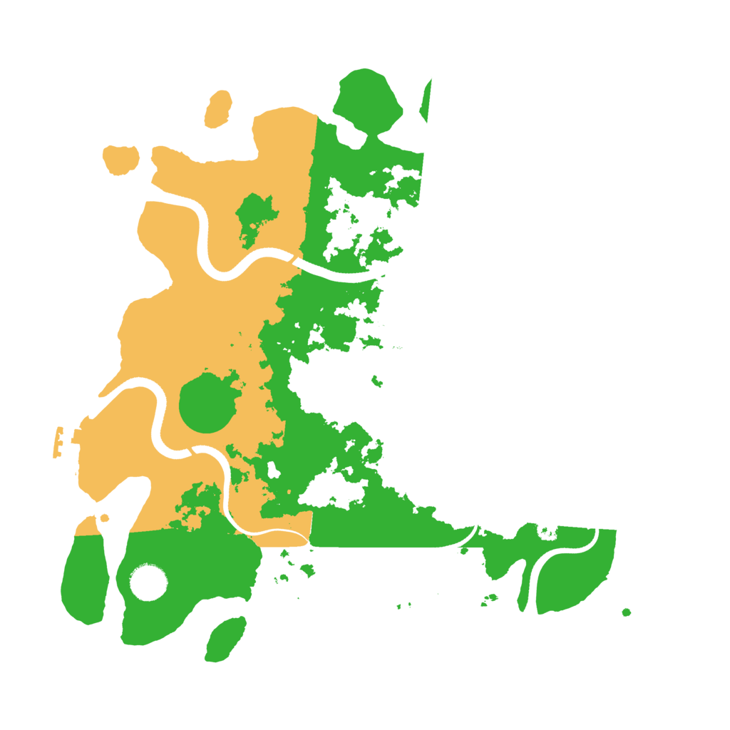 Biome Rust Map: Procedural Map, Size: 3500, Seed: 1931974