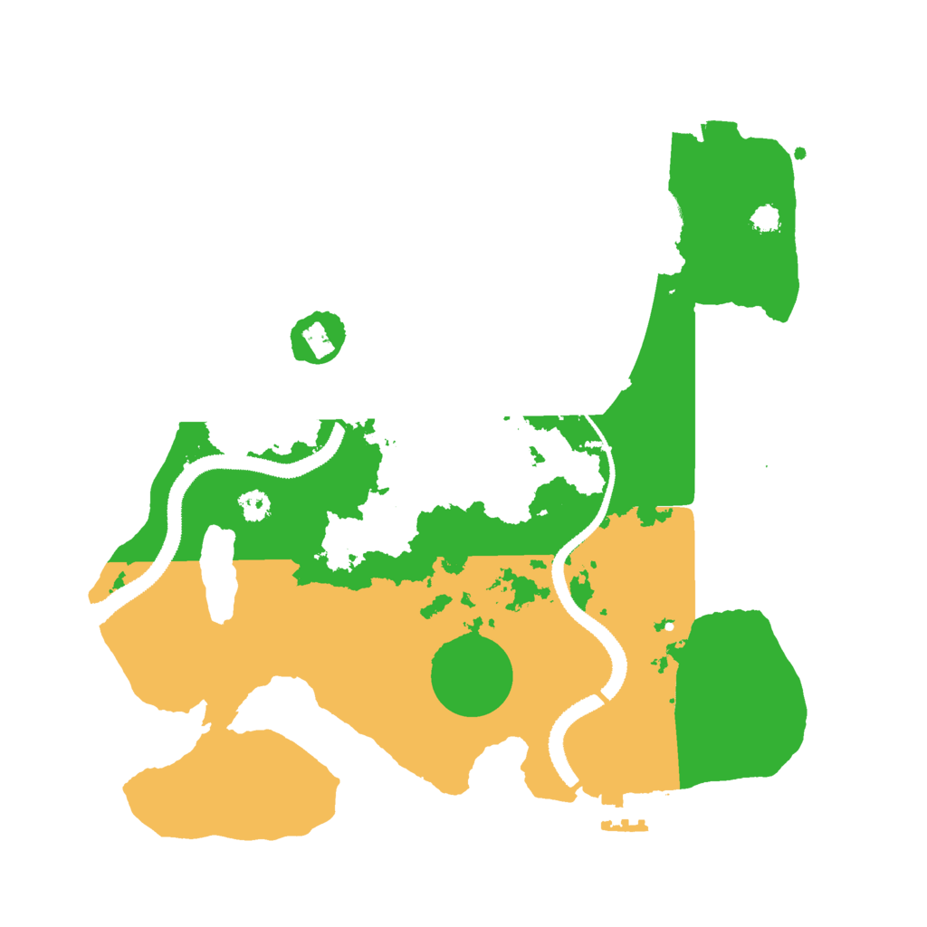Biome Rust Map: Procedural Map, Size: 3000, Seed: 27102025