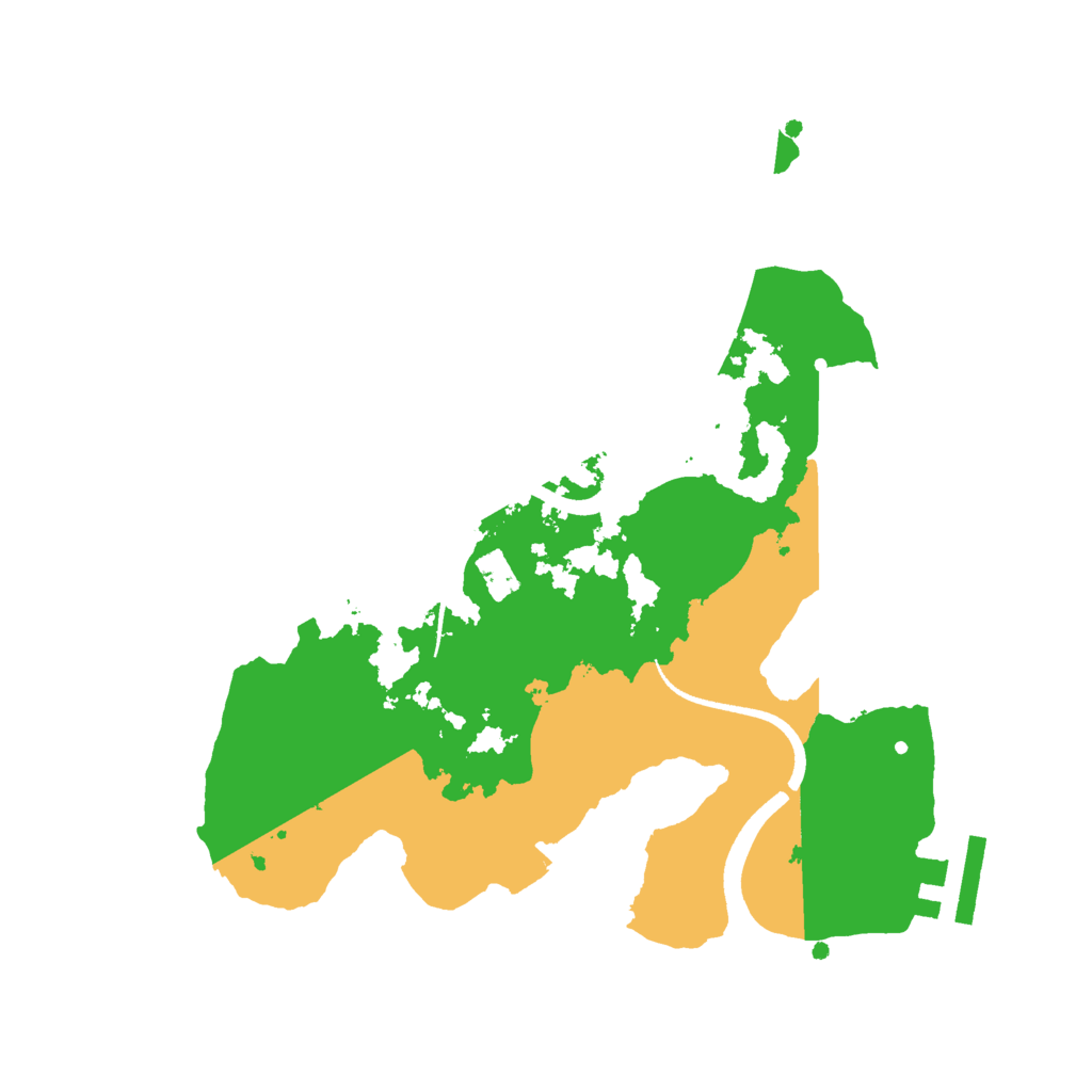 Biome Rust Map: Procedural Map, Size: 2500, Seed: 990