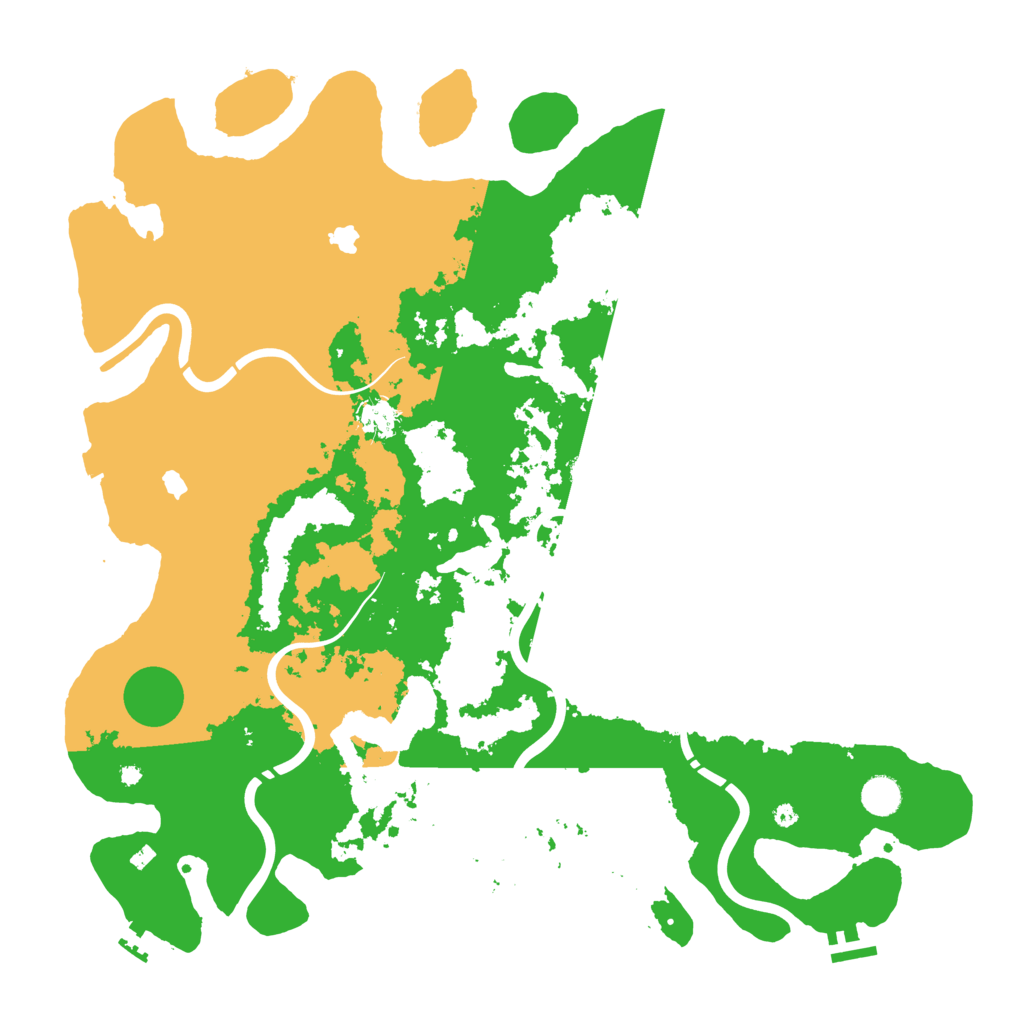 Biome Rust Map: Procedural Map, Size: 4500, Seed: 2543664