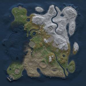 Thumbnail Rust Map: Procedural Map, Size: 3500, Seed: 5679972, 12 Monuments