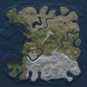 Thumbnail Rust Map: Procedural Map, Size: 4250, Seed: 1262774964, 16 Monuments