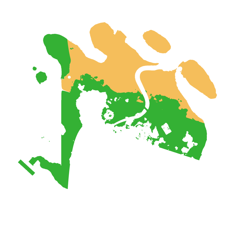 Biome Rust Map: Procedural Map, Size: 2500, Seed: 1216960080