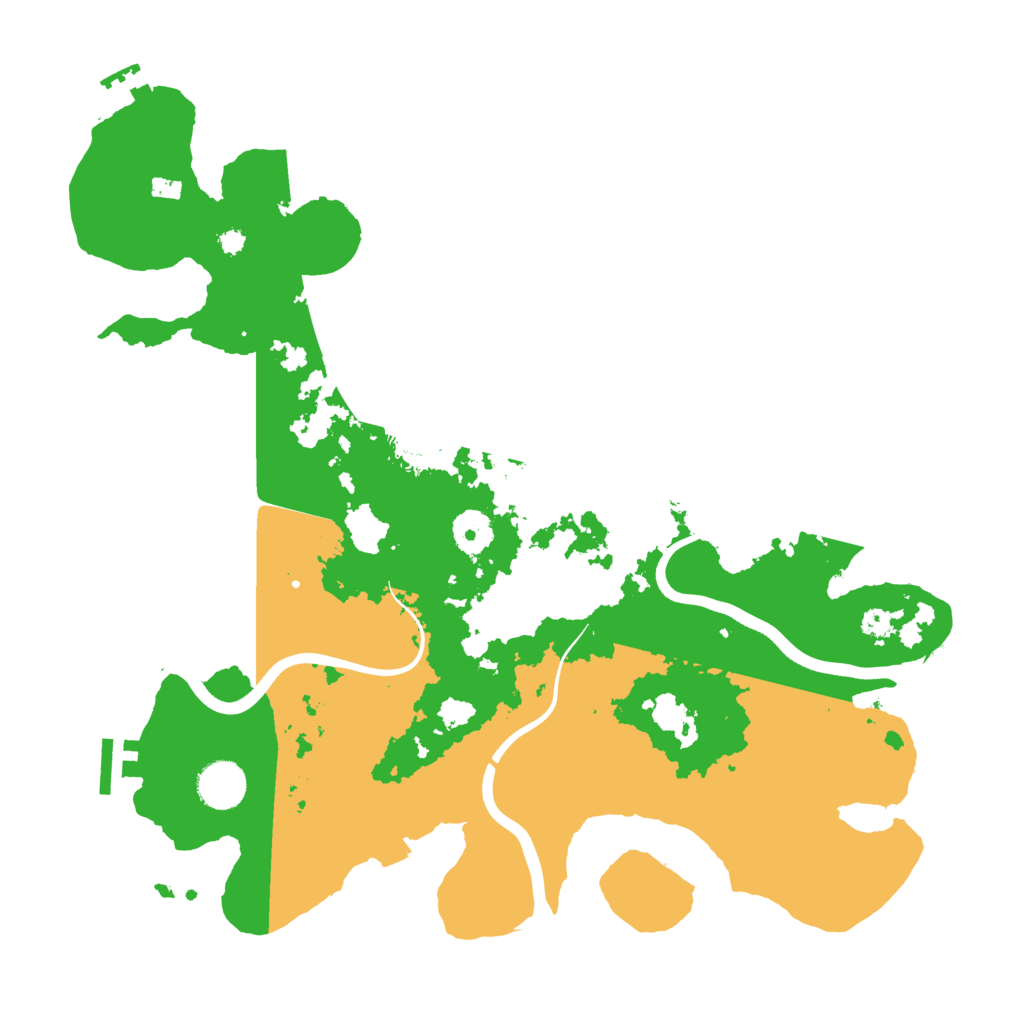 Biome Rust Map: Procedural Map, Size: 3700, Seed: 598266