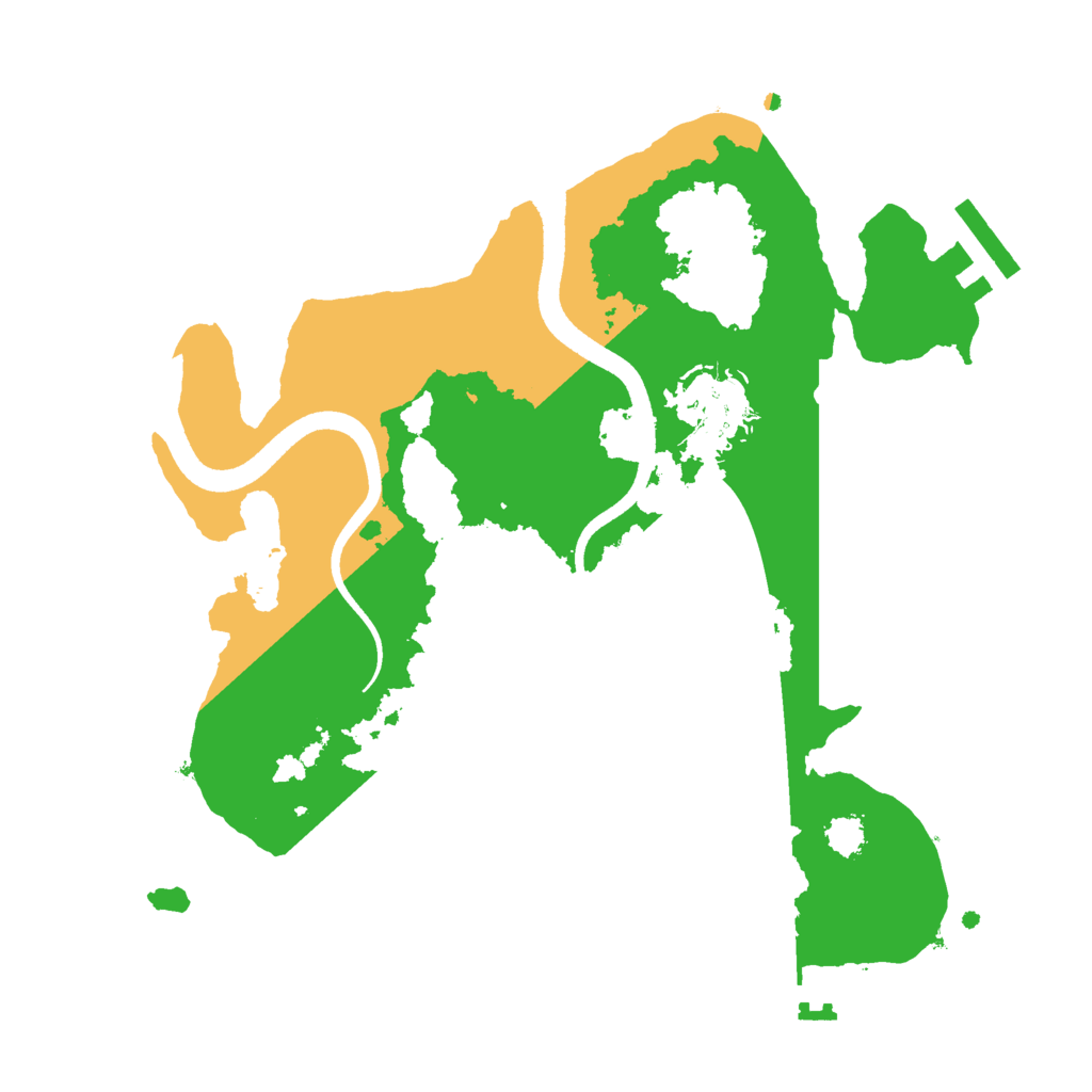 Biome Rust Map: Procedural Map, Size: 2500, Seed: 1153980438