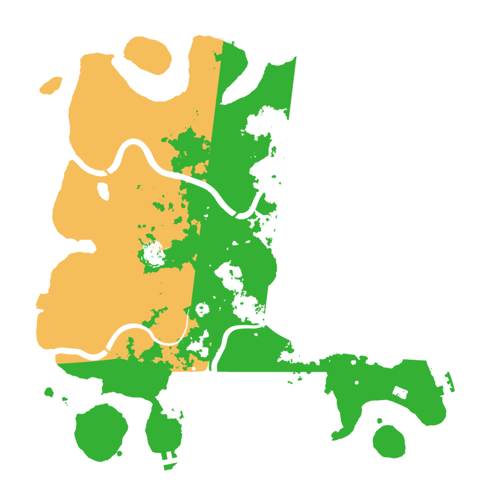 Biome Rust Map: Procedural Map, Size: 3700, Seed: 822218