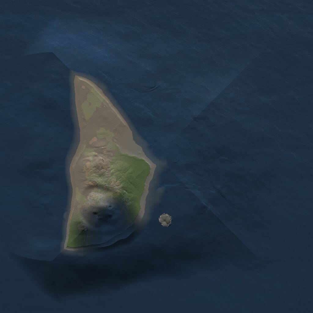 Rust Map: Procedural Map, Size: 1000, Seed: 360417150, 1 Monuments