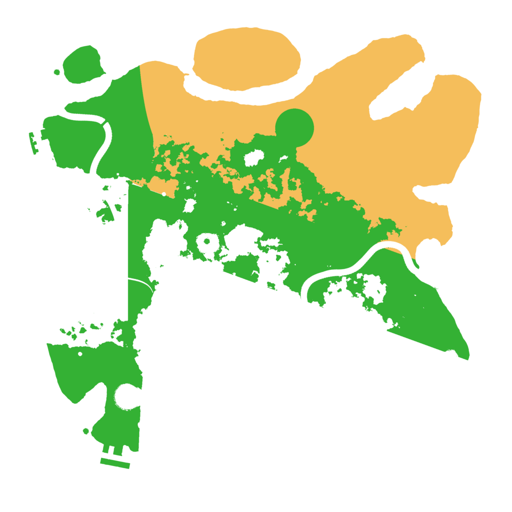 Biome Rust Map: Procedural Map, Size: 3500, Seed: 454926