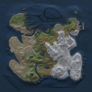 Thumbnail Rust Map: Procedural Map, Size: 2800, Seed: 1175638693, 11 Monuments