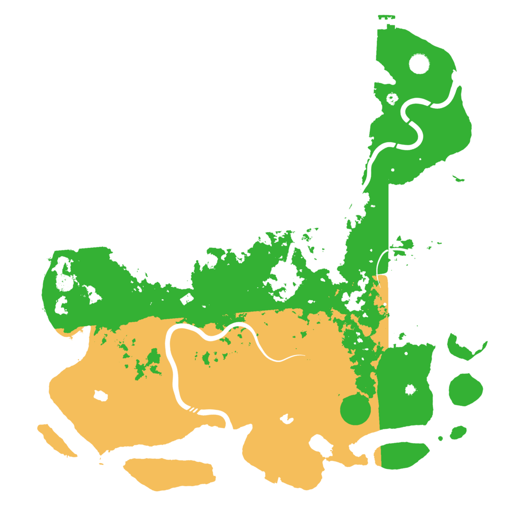 Biome Rust Map: Procedural Map, Size: 4500, Seed: 40540089