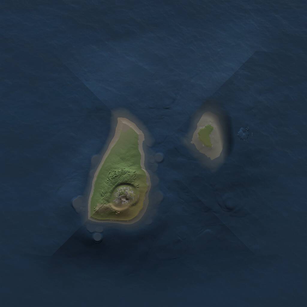 Rust Map: Procedural Map, Size: 1000, Seed: 517116298, 1 Monuments