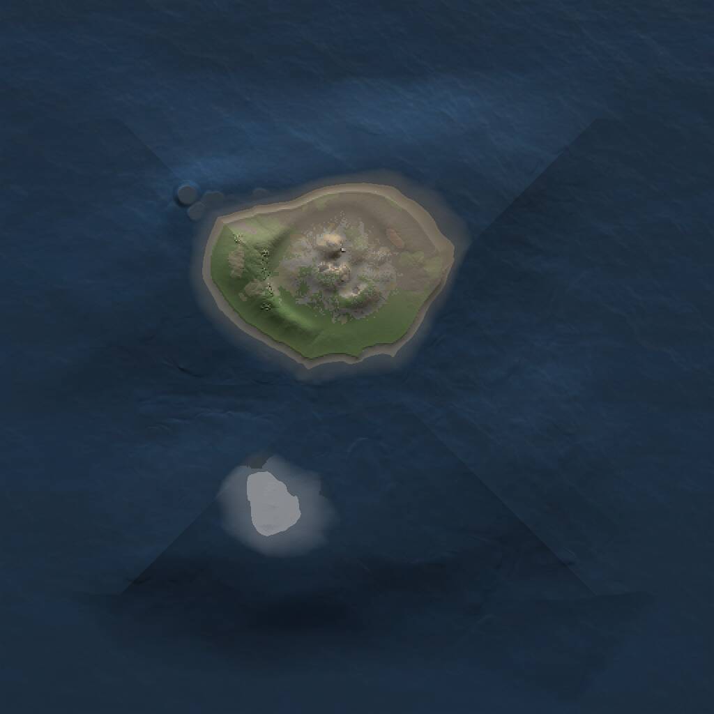 Rust Map: Procedural Map, Size: 1000, Seed: 907653522, 1 Monuments