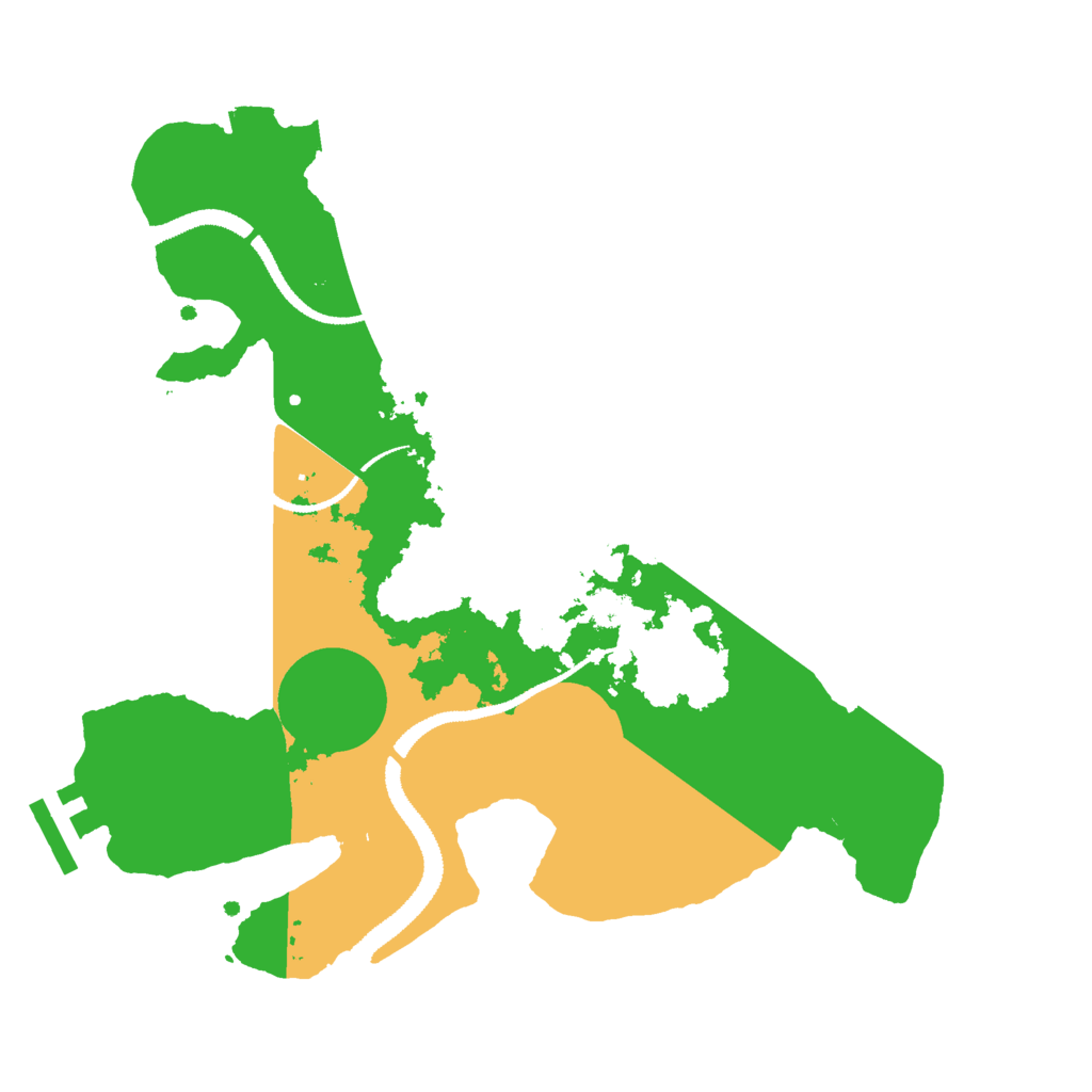 Biome Rust Map: Procedural Map, Size: 2800, Seed: 711668676