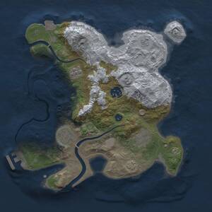 Thumbnail Rust Map: Procedural Map, Size: 2800, Seed: 711668676, 8 Monuments